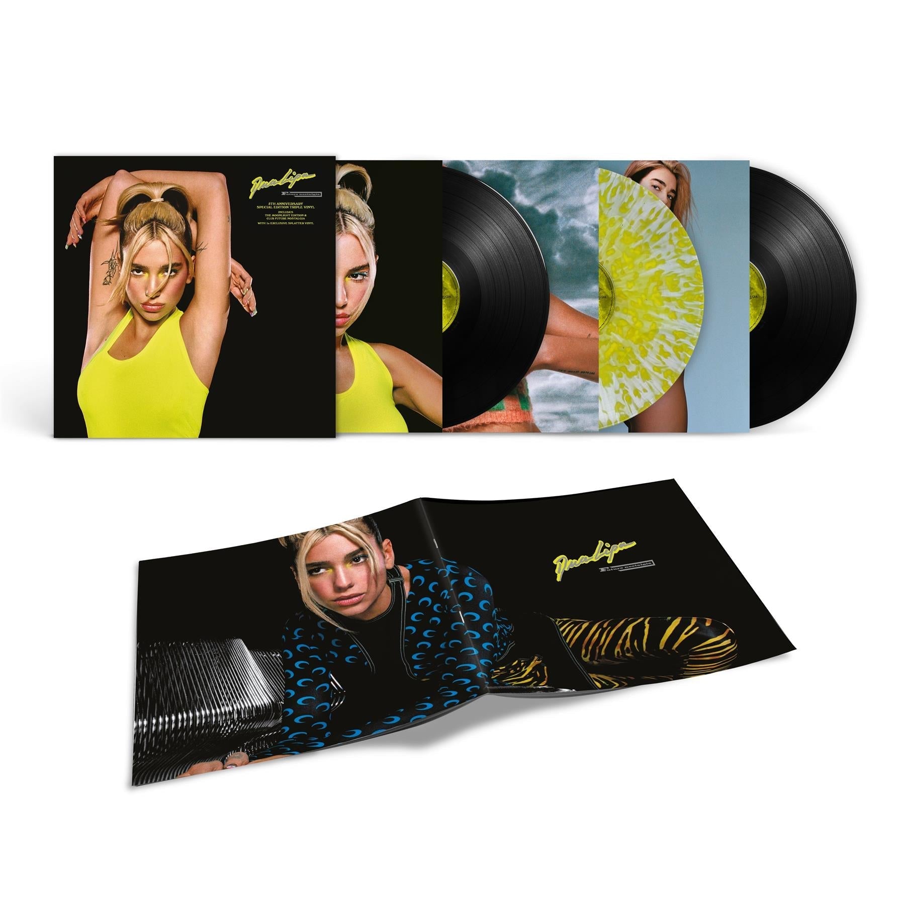 Dua Lipa - Future Nostalgia (5th Anniversary Edition) 3x Black / Splatter / Black Vinyl LP